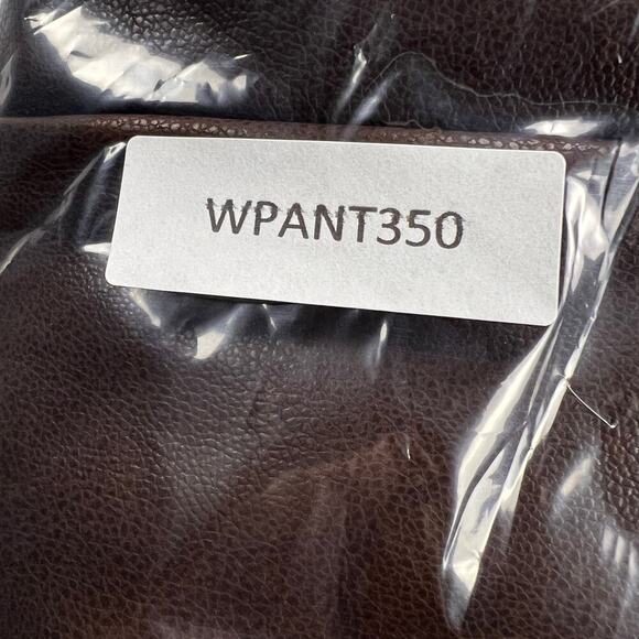 Judy Blue Vegan Faux Leather Tummy Control Top Straight Leg Brown Pants Size 18W - Picture 15 of 16